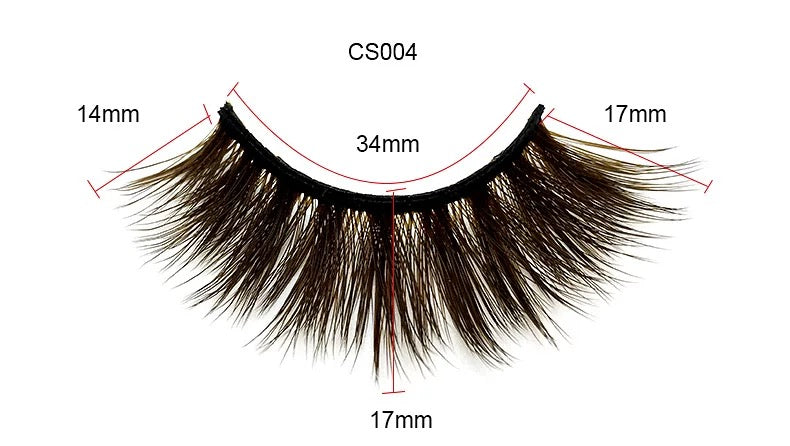 Fofosbeauty 3 Pairs Colored Lashes
