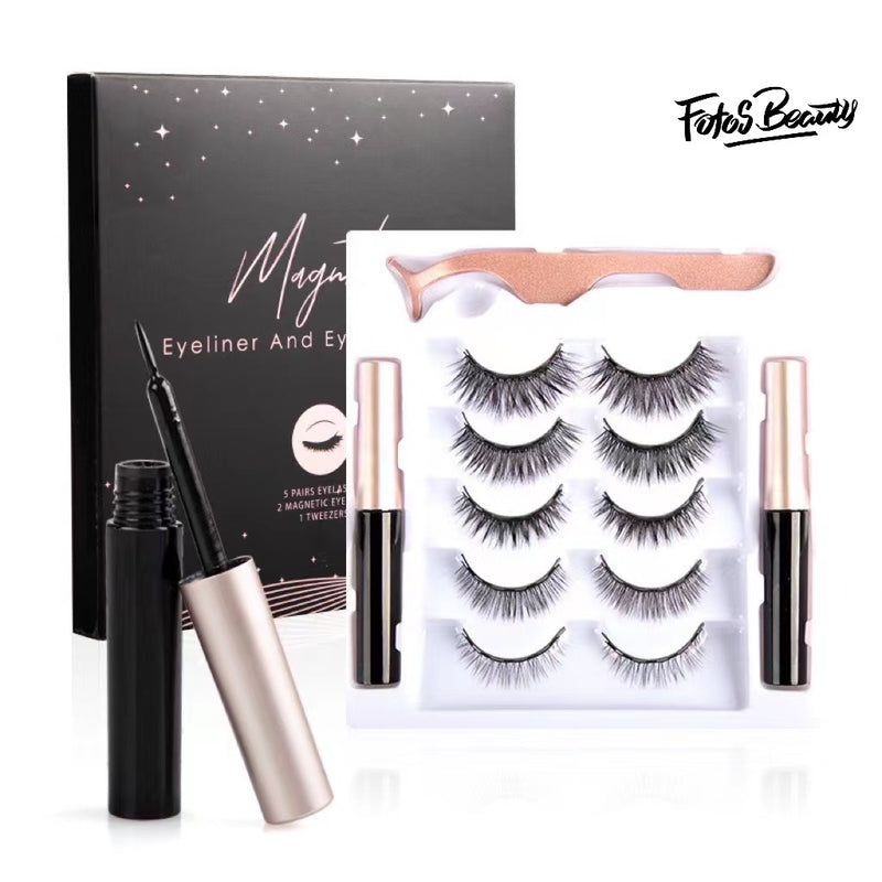 5 different Pairs Fofosbeauty Magnetic Eyelashes
