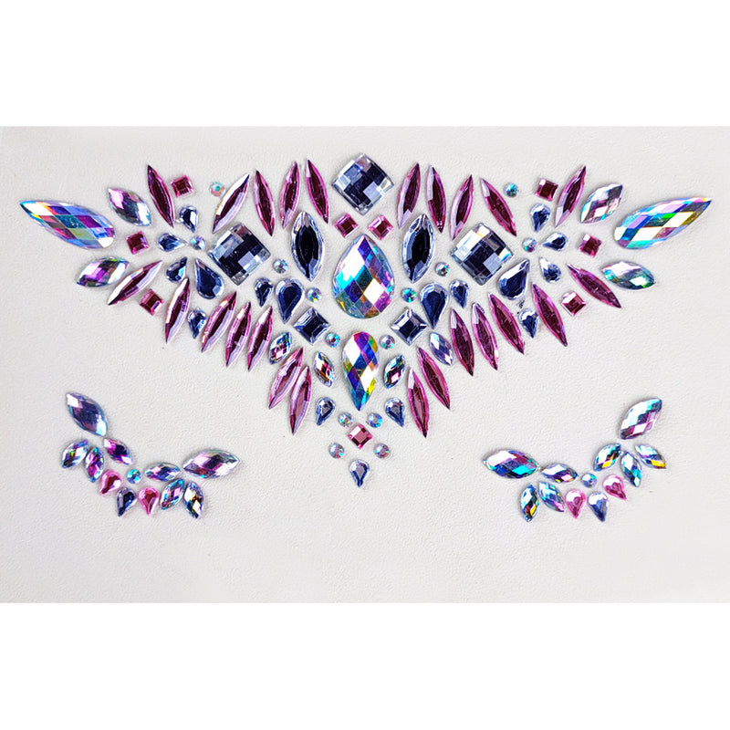 Jewel butterfly crystal body tattoo stickers