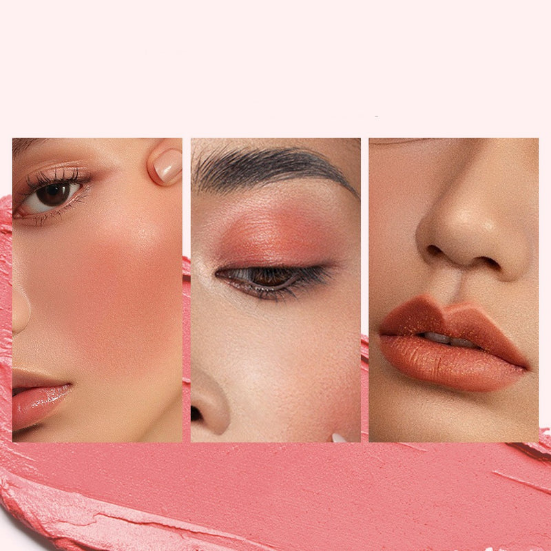 3-in-1 lipstick eye shadow powder blusher