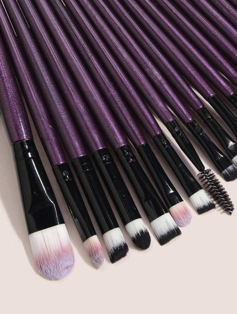 fofosbeauty 20PCS PurpleBlack Makeup Brush Set 20PCS  PurpleBlack Makeup Brush Set