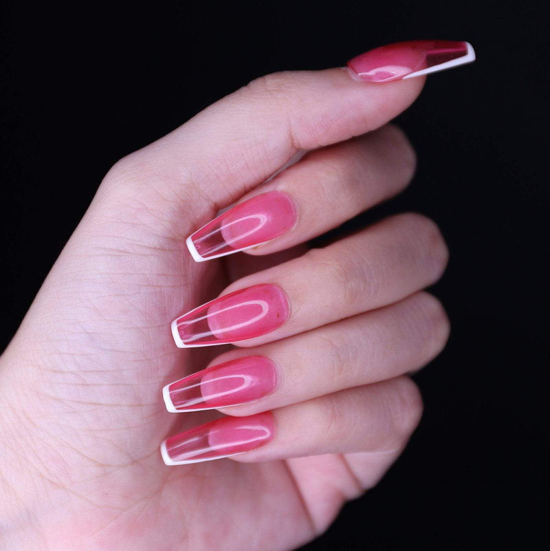 fofosbeauty Sharp Pink Jelly French Sharp Pink Jelly French(Haute Exclusive Customization)