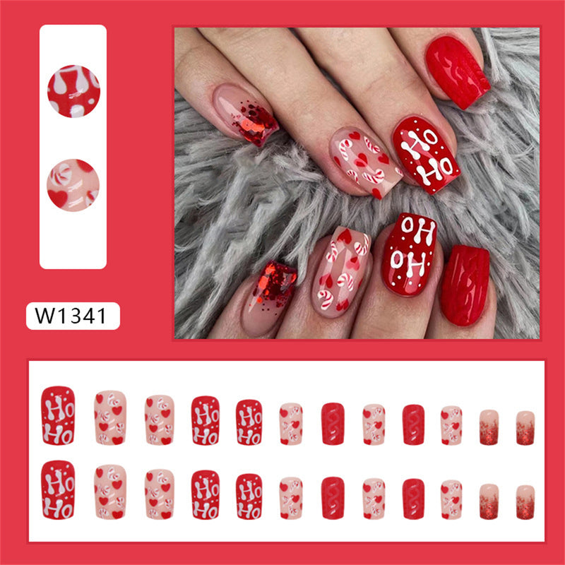 Coffin Heart Glitter Chirstmas Red