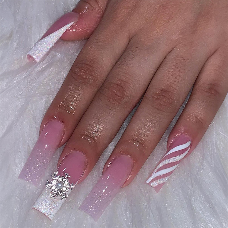 Coffin French Clear Pink