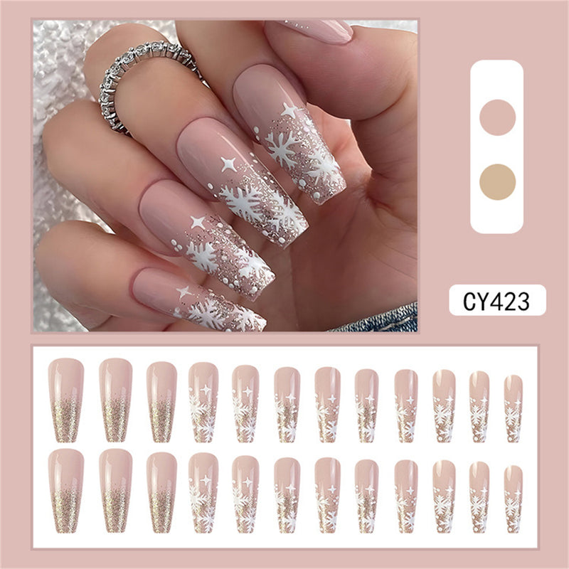 Coffin Snowflake  Powder Nude Pink