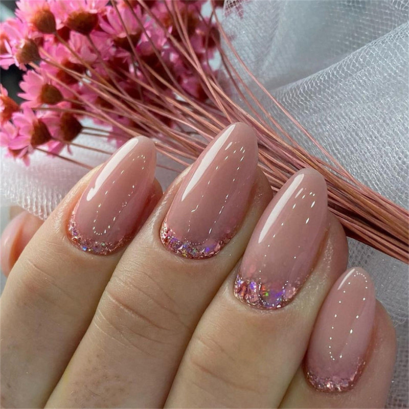Almond Sweet and simple solid color Pink