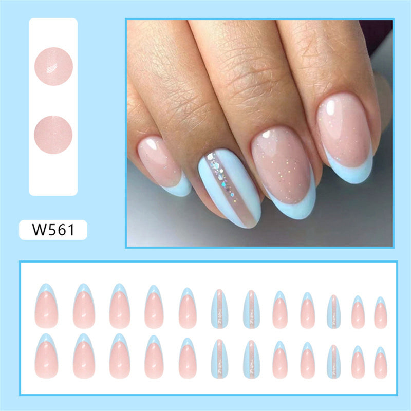 Almond Lovely and fresh minimalism Light blue