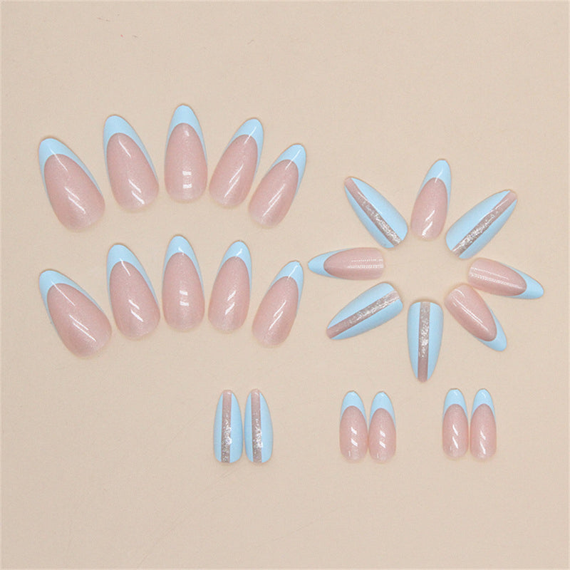 Almond Lovely and fresh minimalism Light blue