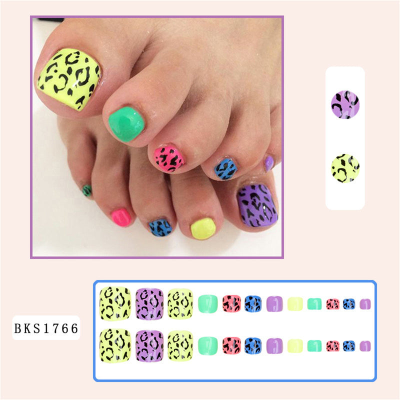 Square Toe Colorful leopard print