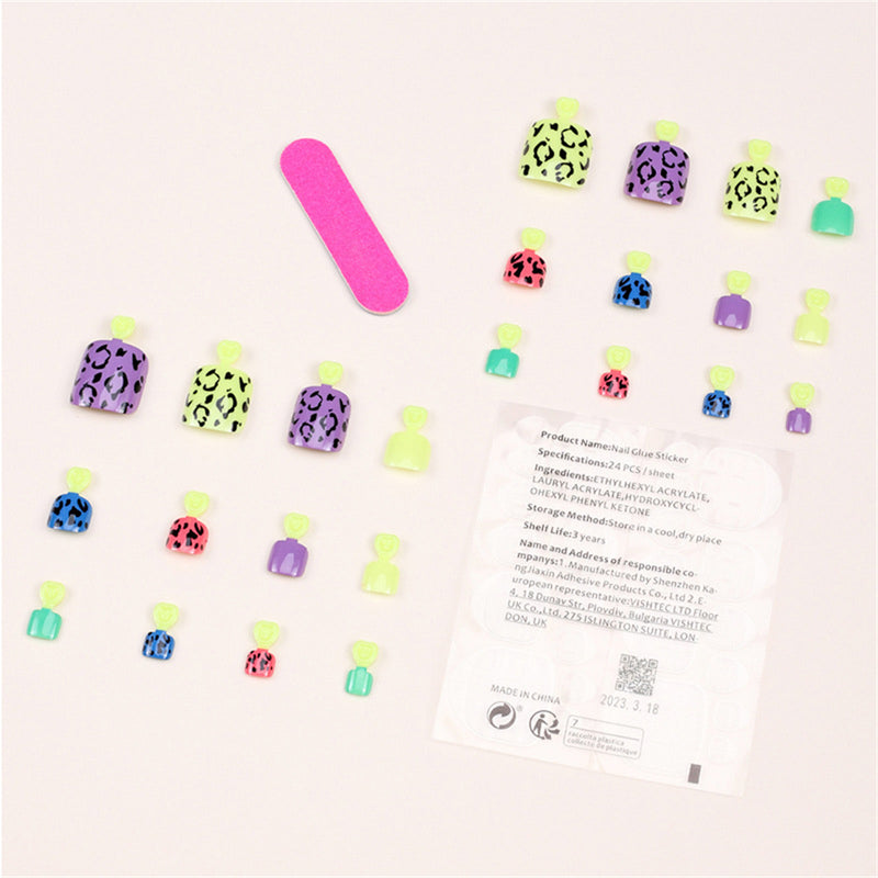 Square Toe Colorful leopard print