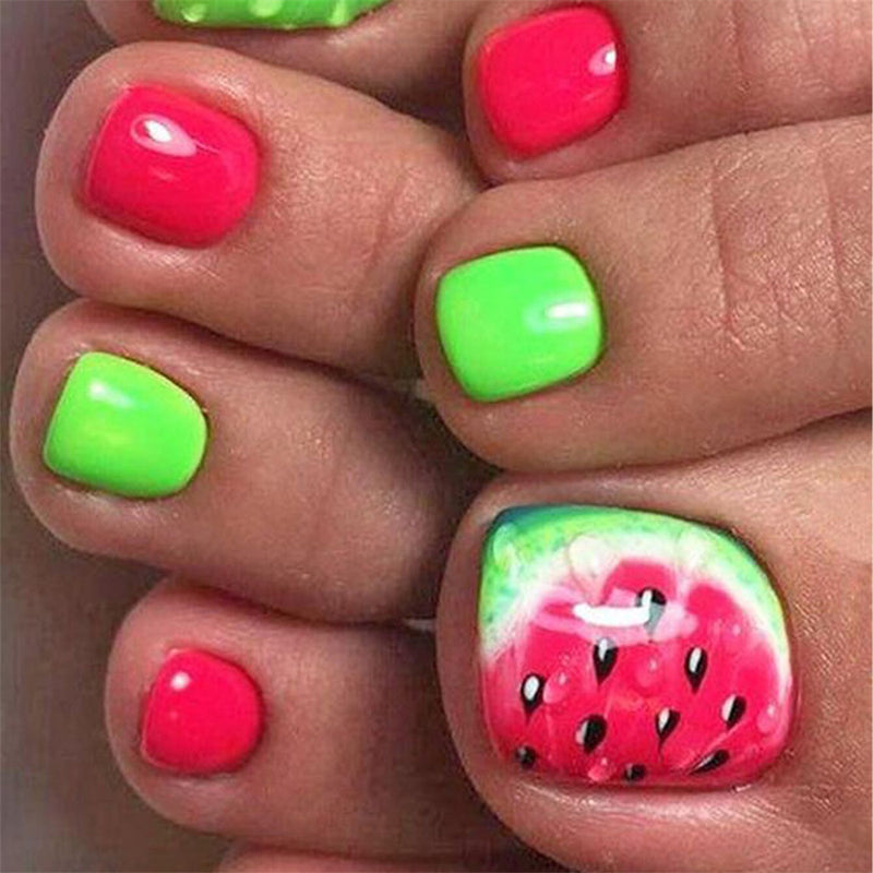 Square Toe Summer Watermelon