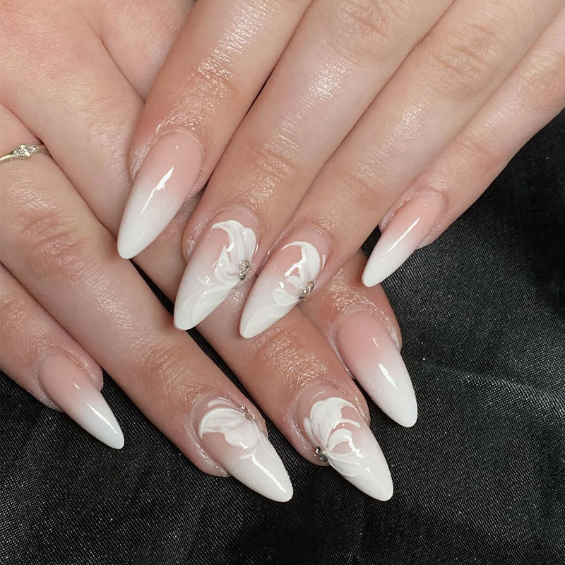 Almond Nude Gradient Butterfly