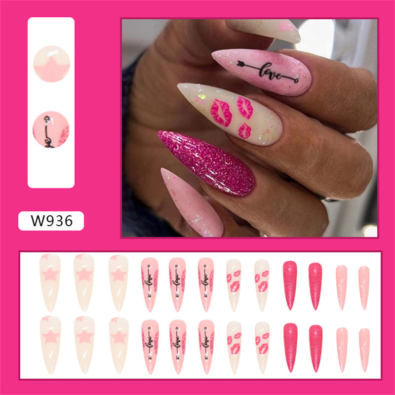 Stiletto Heart Love Pink