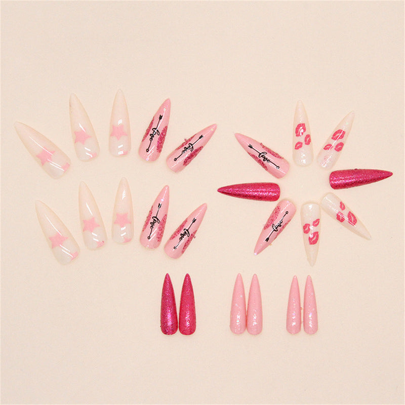 Stiletto Heart Love Pink