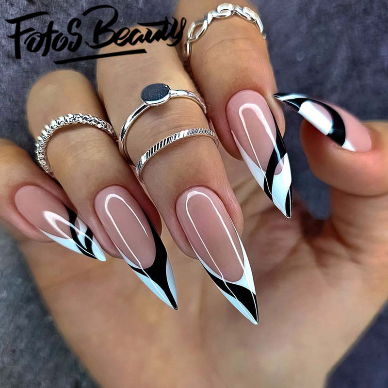 Stiletto Wear Nail Color French Ins