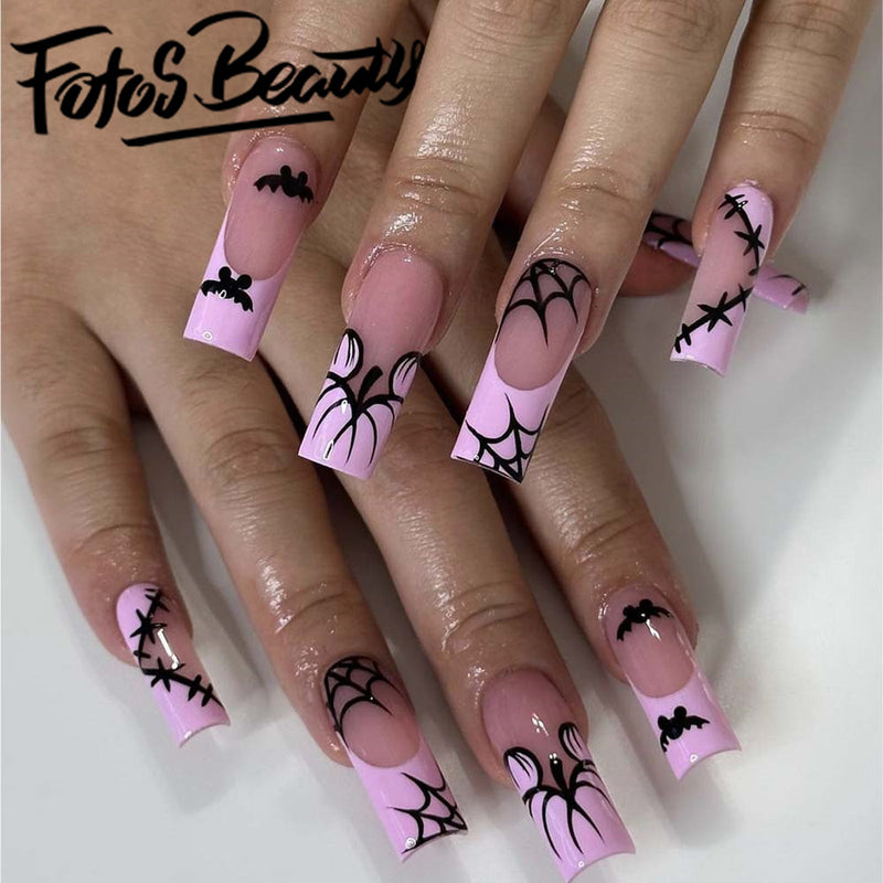 Coffin Spider Wearable Fake Nails