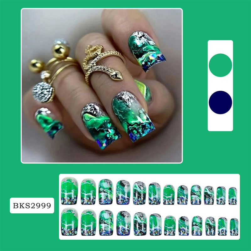 Coffin Paint Sequins Green