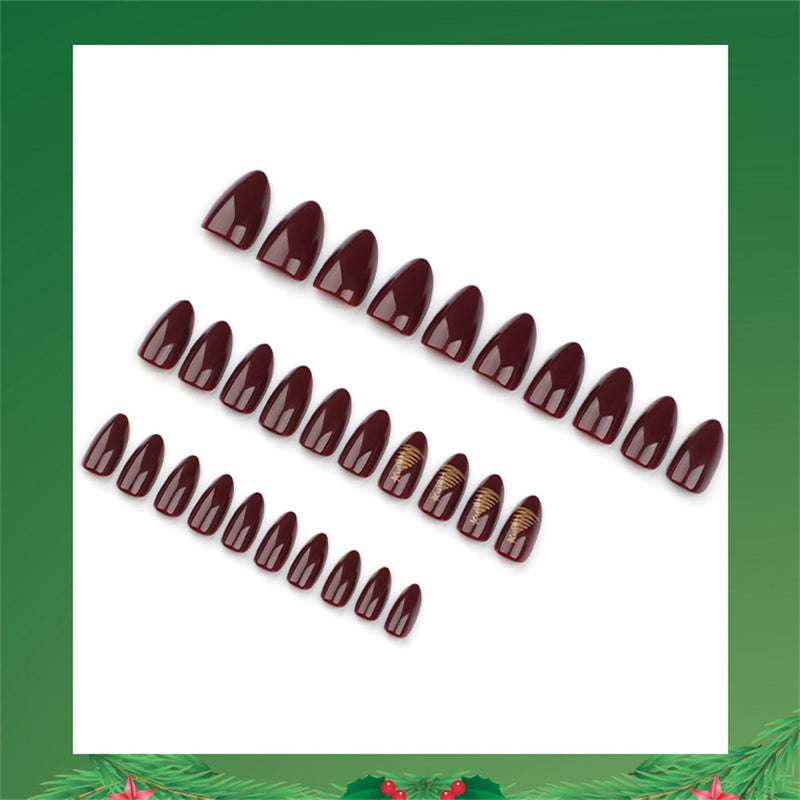 Almond Christmas Tree Cherry Red