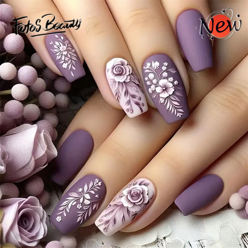 Coffin Romantic Violet Matte Purple