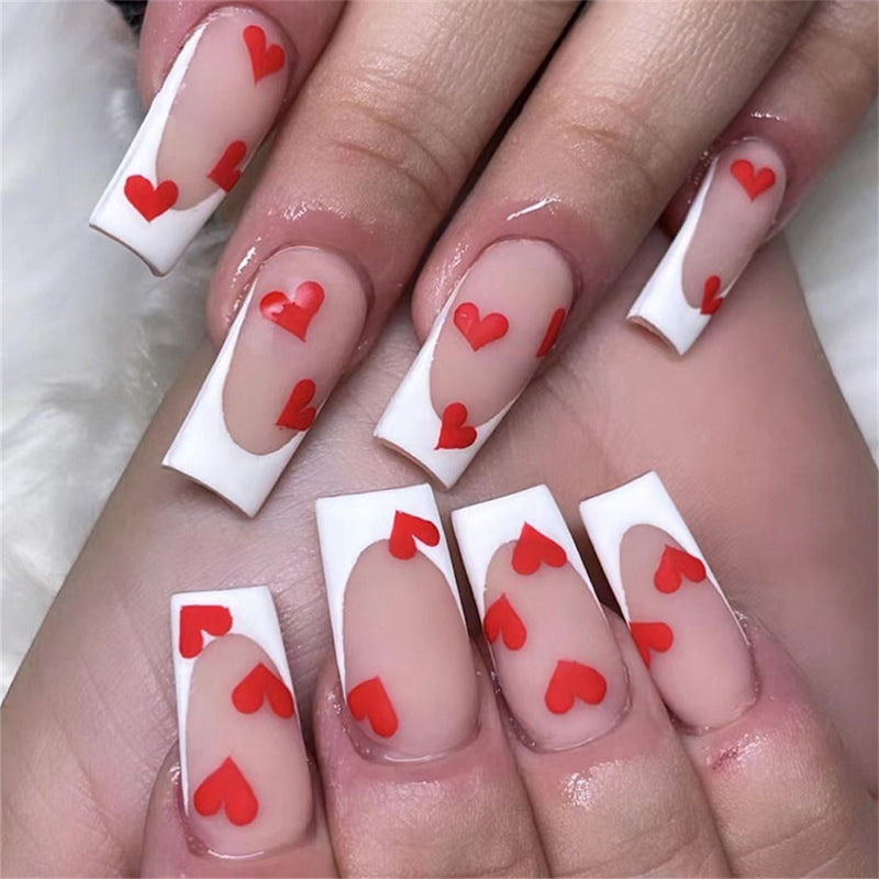 6 Packs(144pcs) fake Nails, Coffin Almond Star Love Special, 37