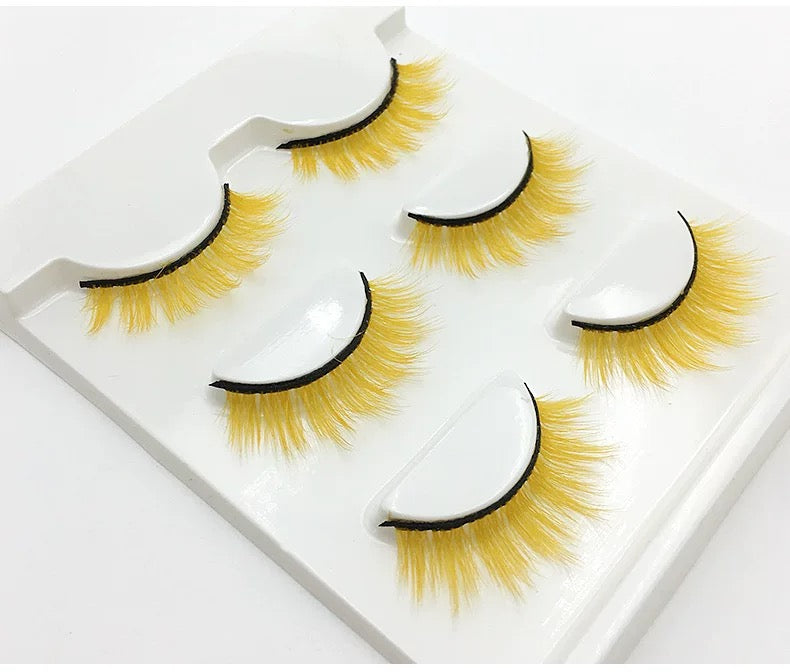 Fofosbeauty 3 Pairs Colored Lashes