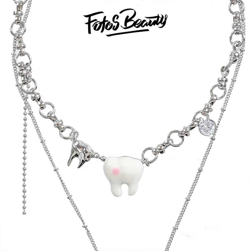 Tooth series necklace