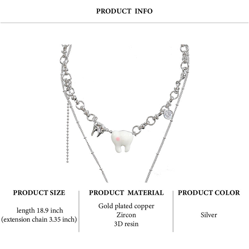 Tooth series necklace