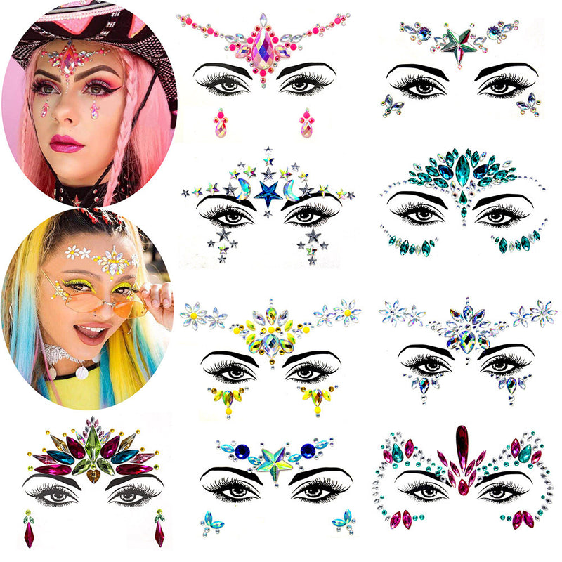 Masquerade Face Jewelry stickers