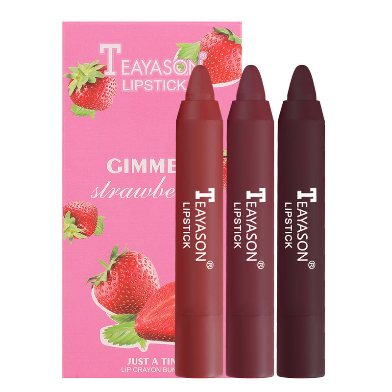 3 colors a set  Crayon Matte Longwear Lipsticks
