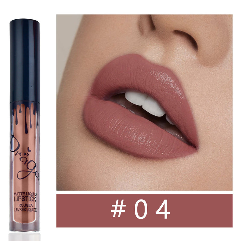 Matte lipstickmetallic color nude color earthy bronze lip gloss