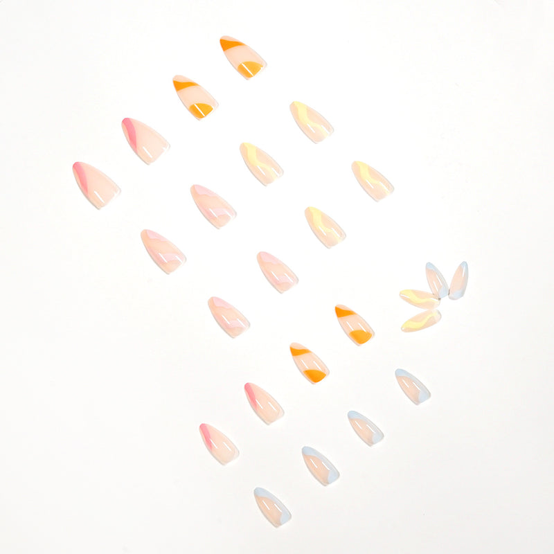 Almond color of macaron pop art
