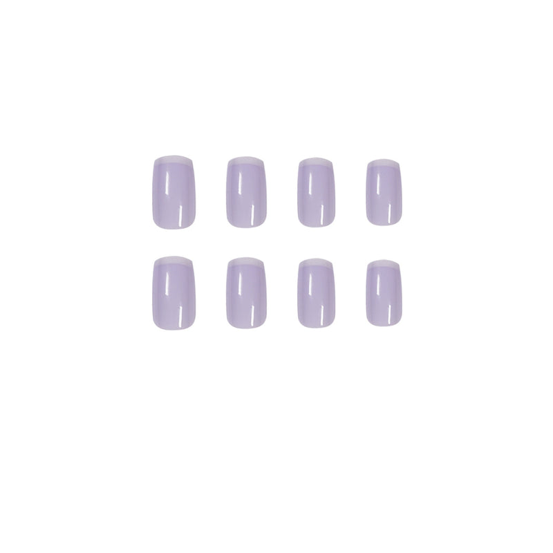Square French purple white