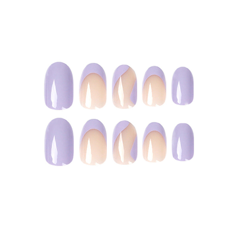 Almond light purple with French