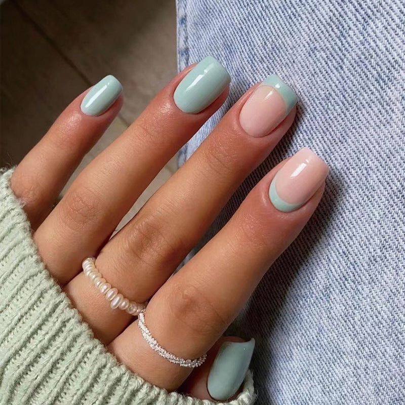 Square french mint babyblue