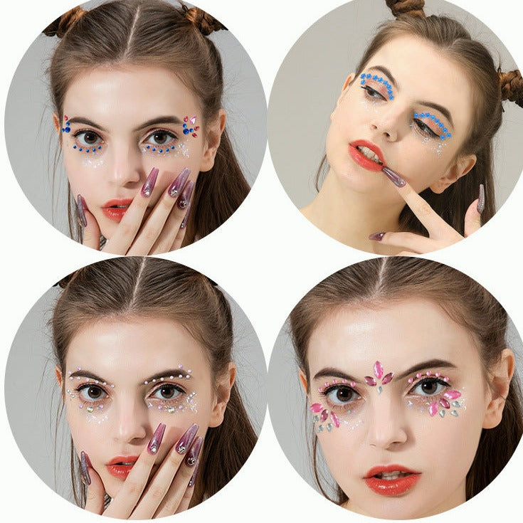 3 sets DIY Face Stickers