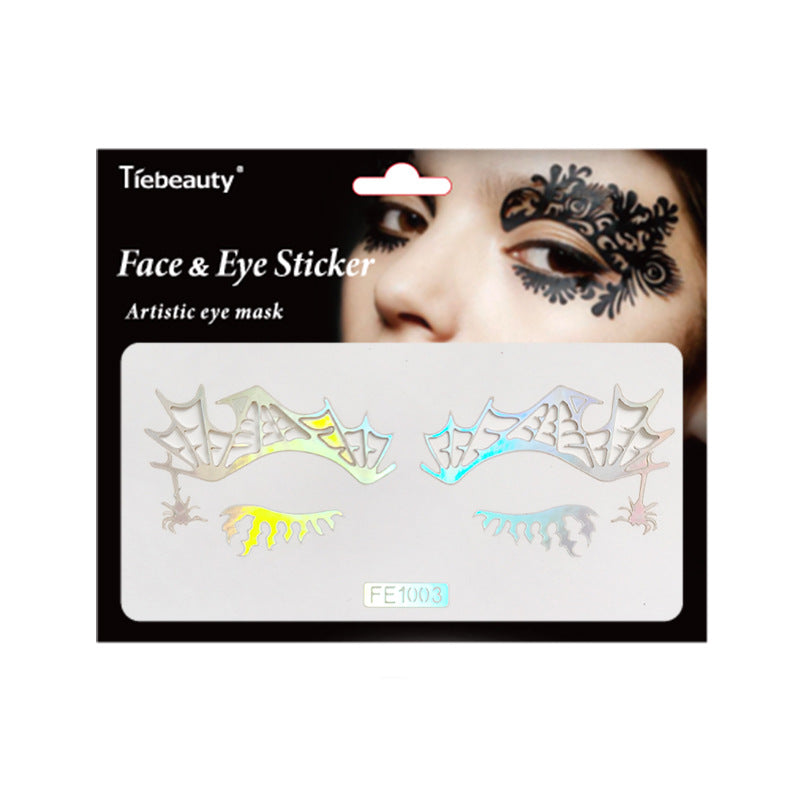 Laser hollow out eyebrow sticker