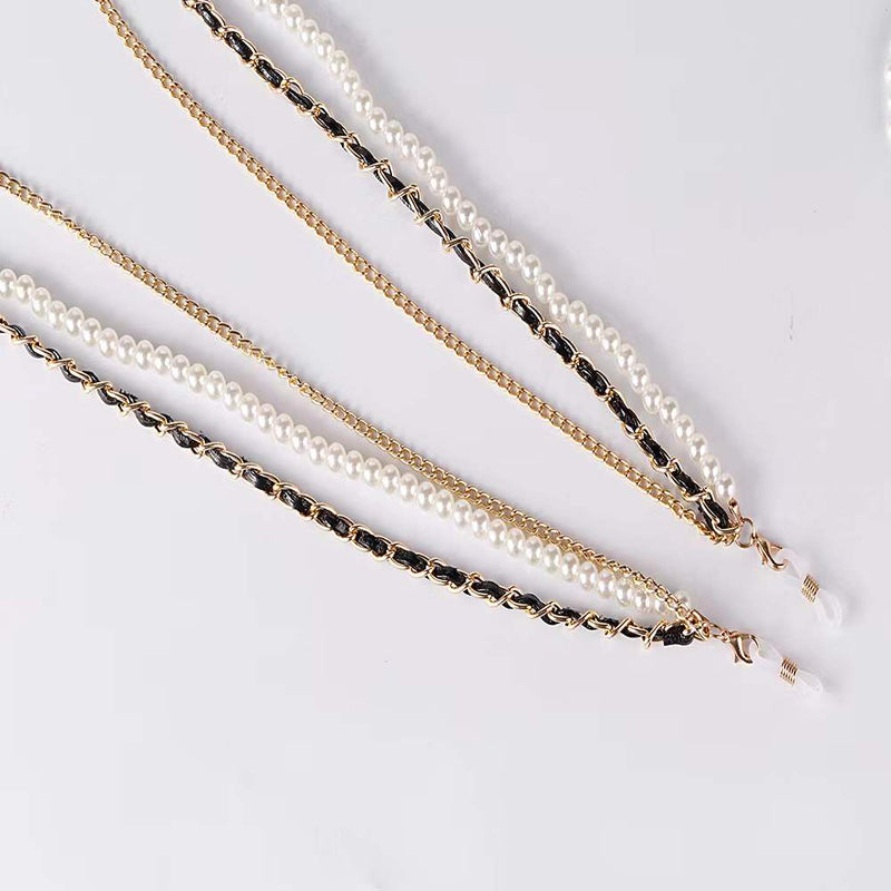 Multilayer Gold Tone Mask Chain