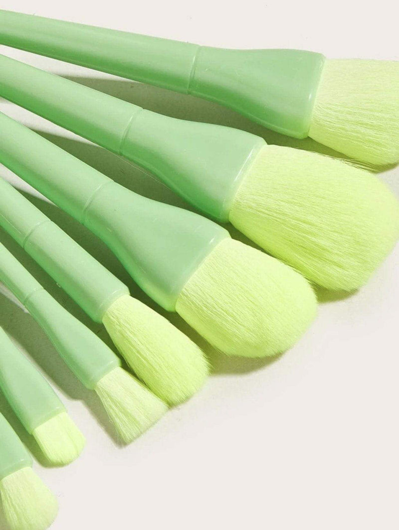 fofosbeauty 10PCS Green Makeup Brush Set Green & A Storage Bag 10PCS Green Makeup Brush Set Green & A Storage Bag
