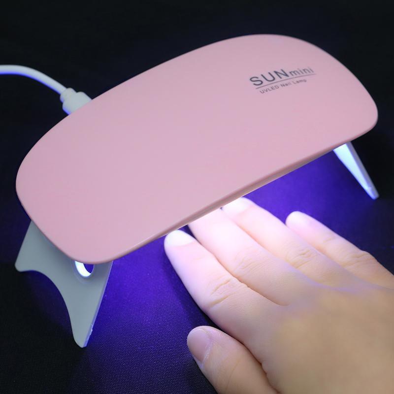 fofosbeauty Nail Dryer Pink Nail Dryer with 2 Timer Setting, V BUTIGIRL Mini 6W Nail Lamp LED UV Nail Curing Lamp for Gel Polishes, Portable USB Power Mouse Shape