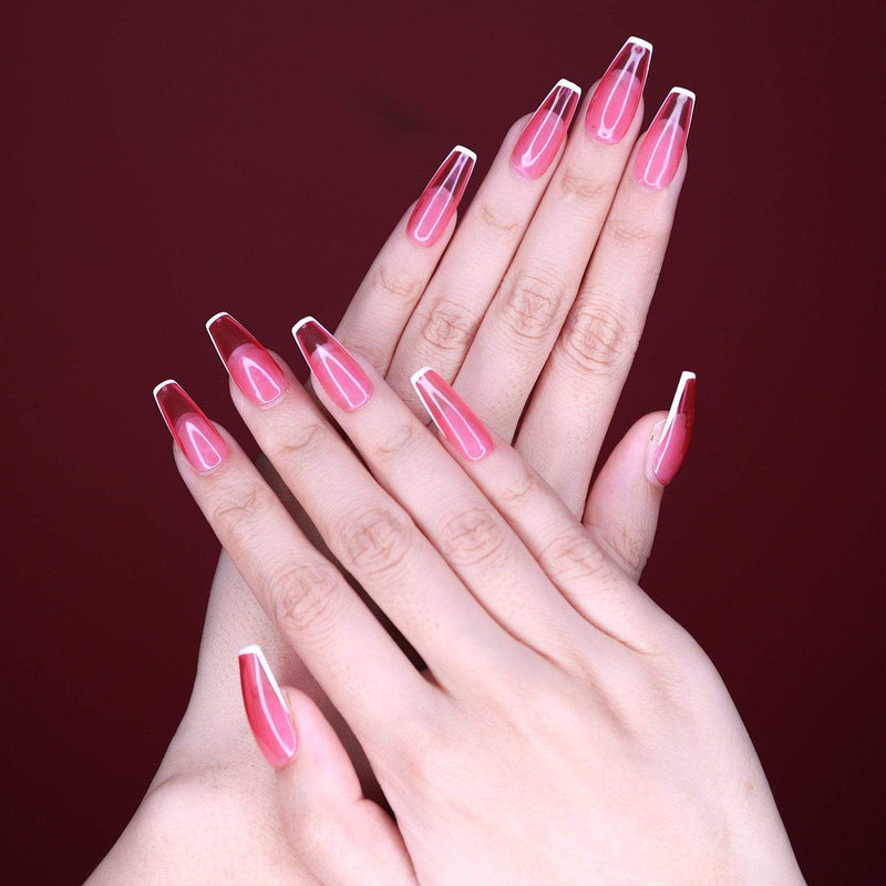 fofosbeauty Sharp Pink Jelly French Sharp Pink Jelly French(Haute Exclusive Customization)