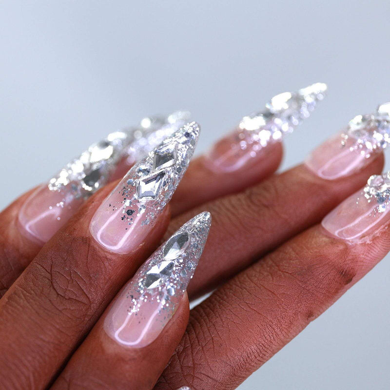 fofosbeauty Sparkle Diamond French Sparkle Diamond French(Haute Exclusive Customization)
