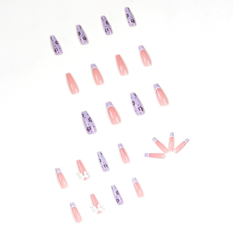 fofoslh Coffine Lavender Pink French Coffin Lavender Pink French