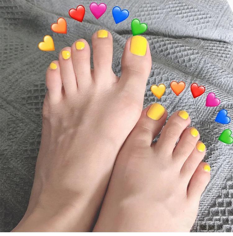 fofosx Feet Nails Yellow Matte Toe Nails Yellow Matte