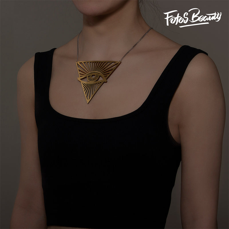 Triangle Exotic Charm Necklace